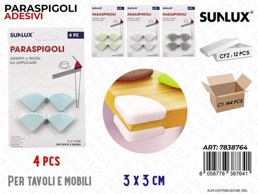 Paraspigoli per Tavoli Adv Ass. 4PCS 3*3CM