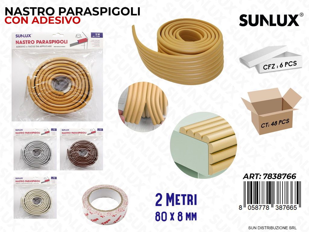 Nastro Paraspigoli Adv Col. Ass. 2MT*80*8MM
