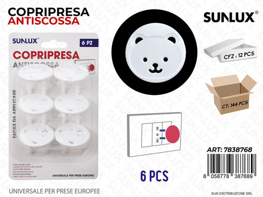 Copripresa Antiscossa 6 Pcs