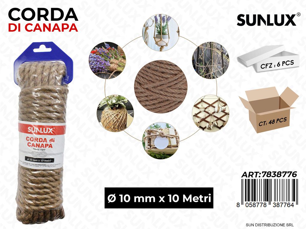 Corda di Canapa D.10MM*10MT