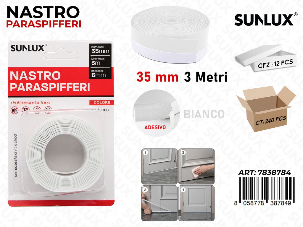 Sunlux Nastro Paraspifferi Bia. 35*0.6MM*3MT