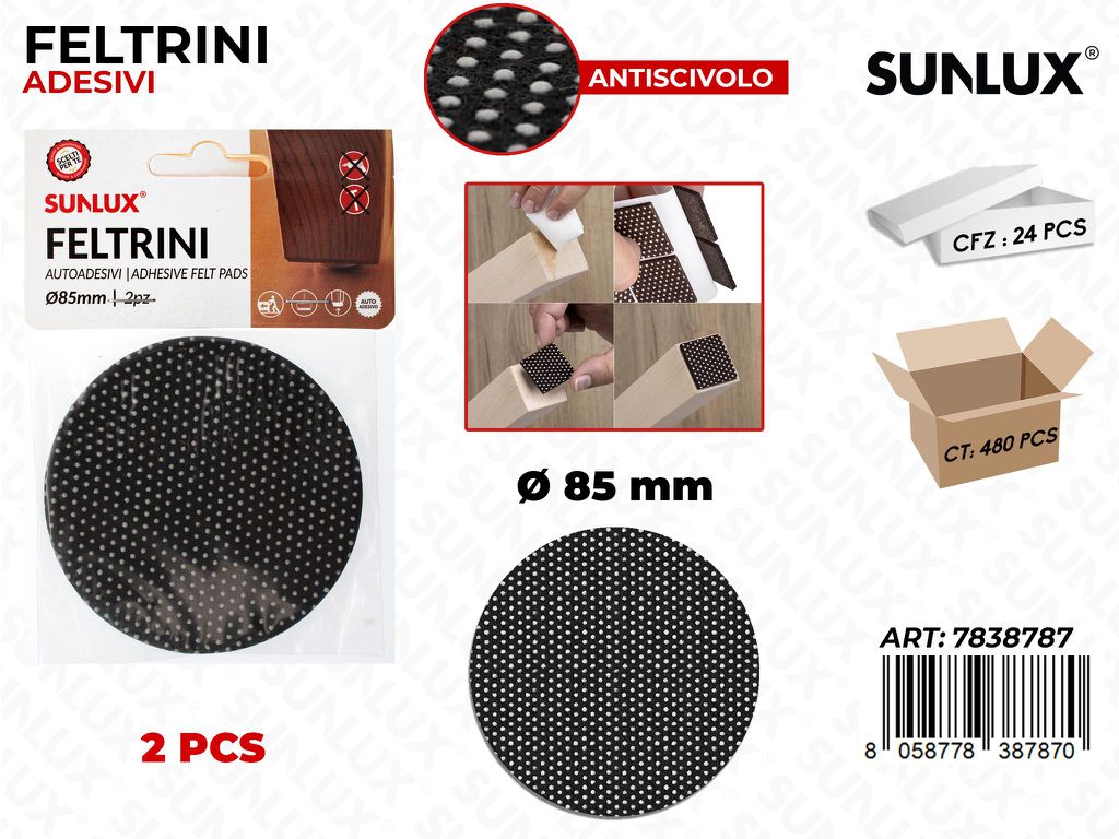 Sunlux Feltrini Adv 2PCS D.85MM
