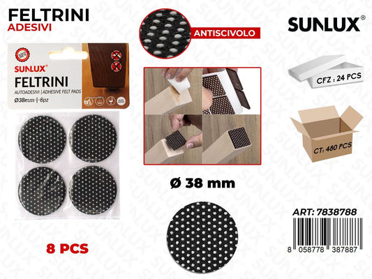 Sunlux Feltrini Adv 8PCS D.38MM