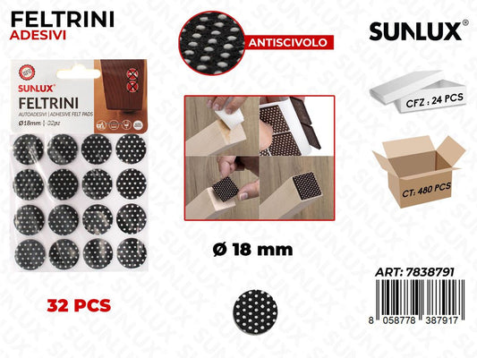 Sunlux Feltrini Adv 18PCS D.32MM