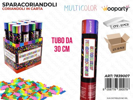 TUBO SPARACORIANDOLI 30CM / DA 12**