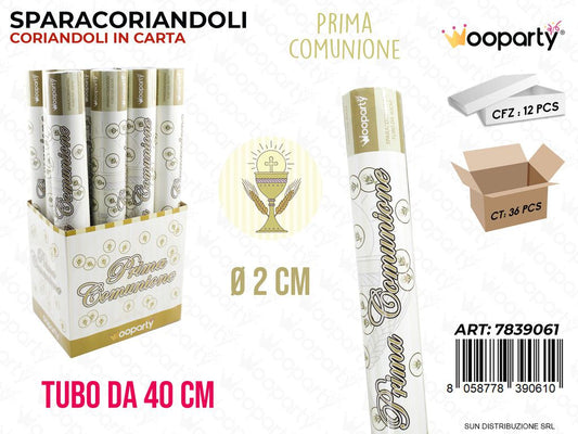 SP.CORIANDOLI PRIMA COMUNIONE 40CM /PZ DA 12**