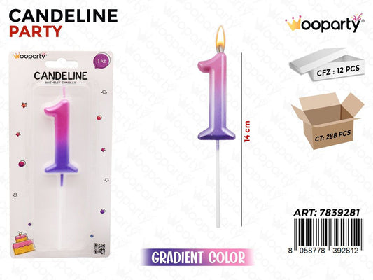 CANDELINE GRADIENT COL. N.1 14CM /PZ DA 12**