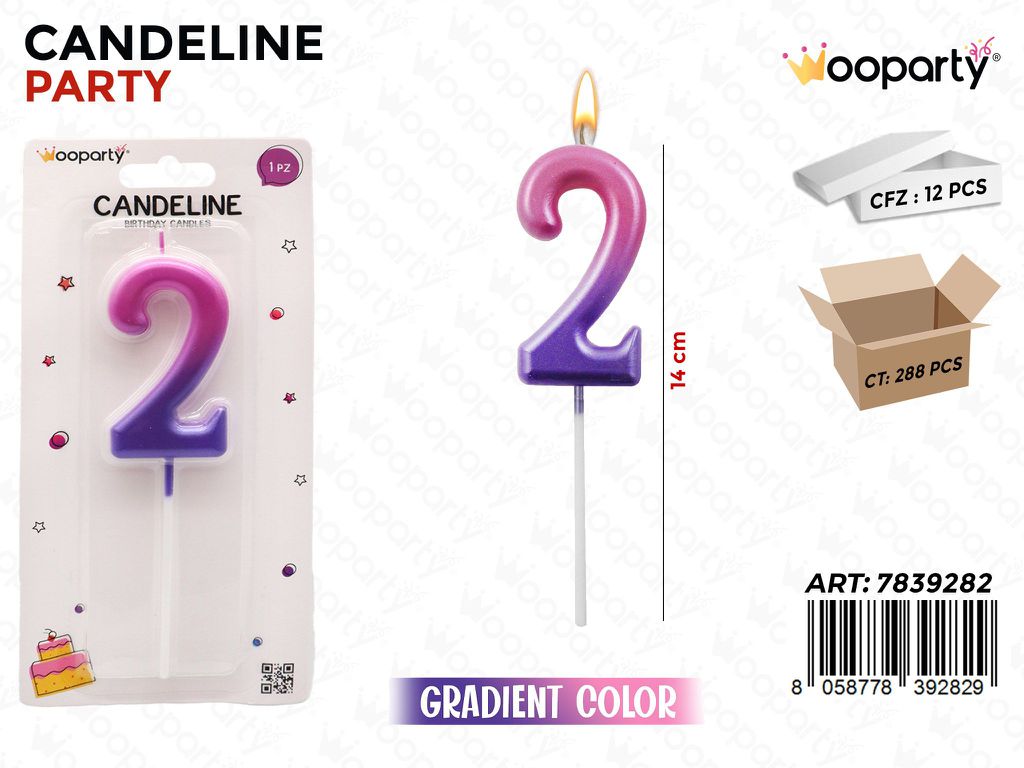 CANDELINE GRADIENT COL. N.2 14CM /PZ DA 12**