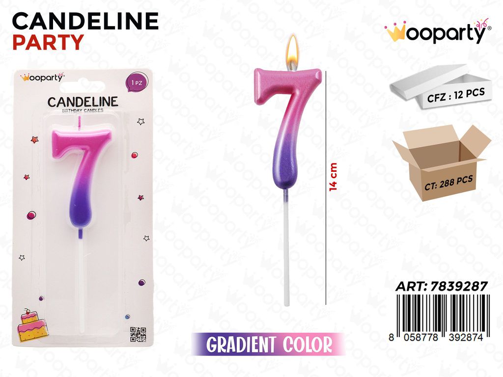 CANDELINE GRADIENT COL. N.7 14CM /PZ DA 12**