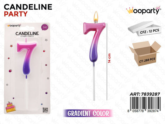 CANDELINE GRADIENT COL. N.7 14CM /PZ DA 12**