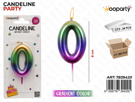 CANDELINE GRADIENT COLOR N.0 8CM/PZ DA 24**
