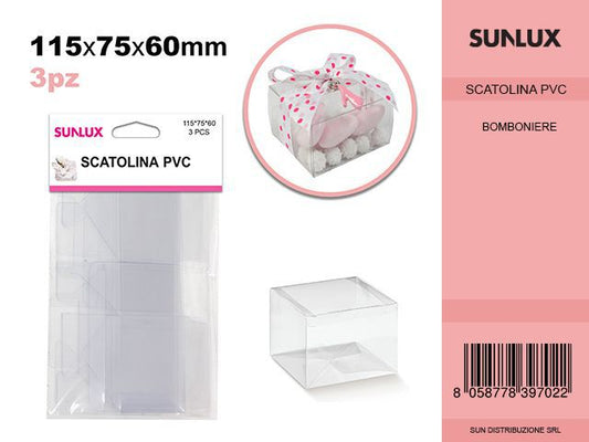 Scatola Pvc 3PCS 115*75*60
