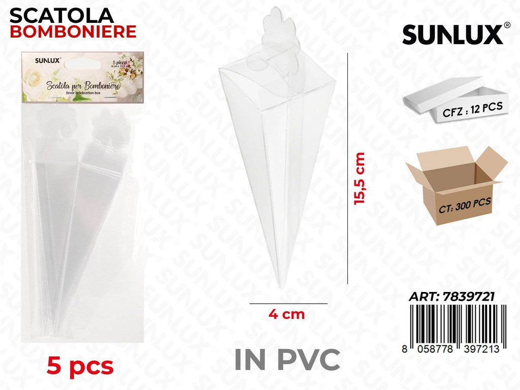 Scatola Bomb. in Pvc 5PCS 4*15.5CM