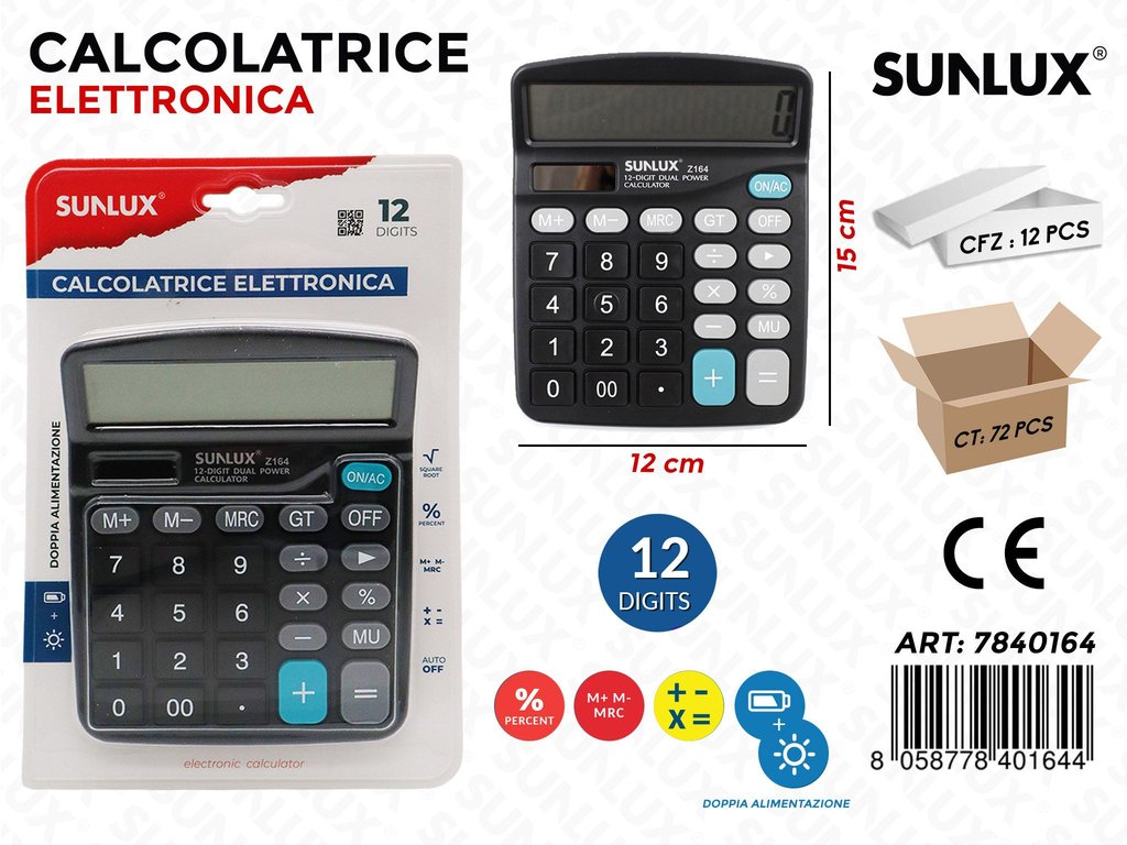 Calcolatrice Elettronica Z164 12*15CM