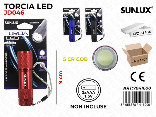 Torcia Led JD046 Colori Ass. 9CM