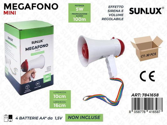 Sunlux Megafono Mini 10*16CM