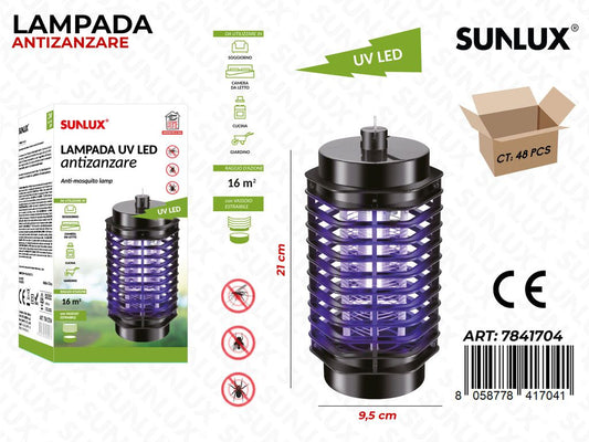 Lampada Antizanzare Uv Led 9.5*21CM
