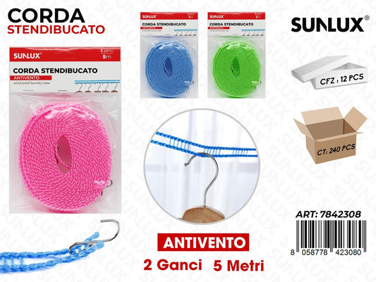 Sunlux Corda Stendibucato Ass. 5MT