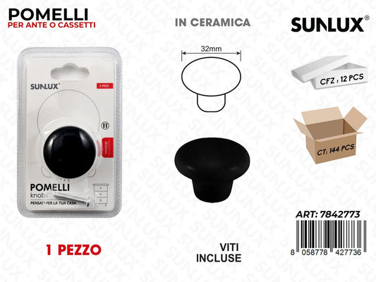 Pomelli per Cassetti in Ceramica 32MM