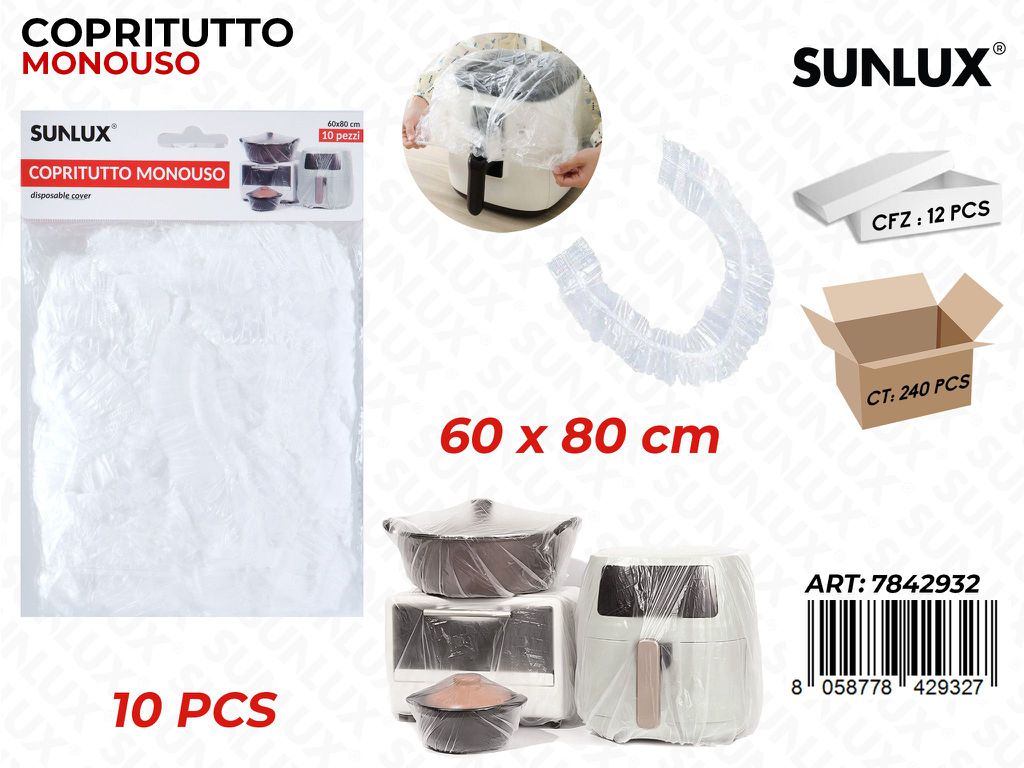 Sunlux Copritutto Monouso 10PCS 60*80CM