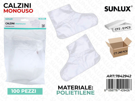 Sunlux Calzini Monouso 100PCS