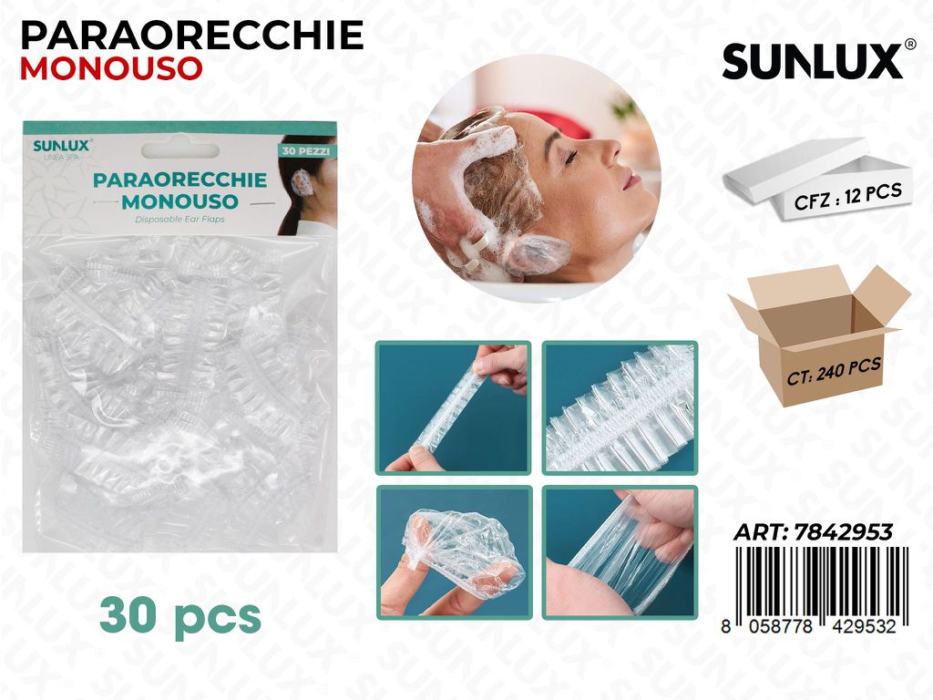 Sunlux Paraorecchie Monouso 30PCS