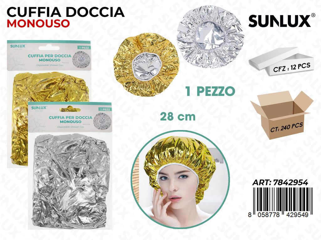 Sunlux Cuffia Doccia Monouso 28CM