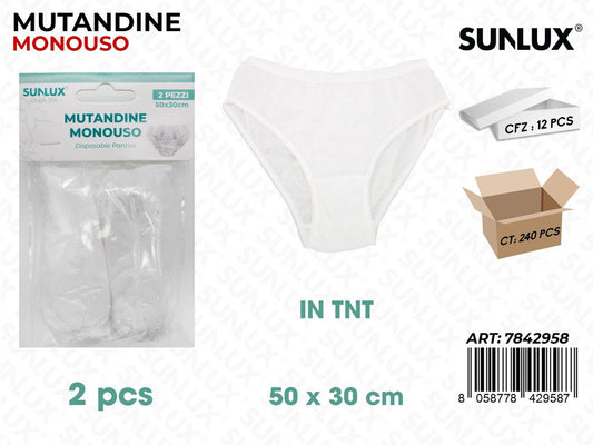 Sunlux Mutandine Monouso 2PCS 50*30CM