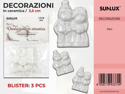 Dec. in Ceramica Sposi 3PC-3.5CM