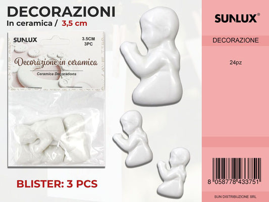 Dec. in Ceramica Angelo 3PC-3.5CM