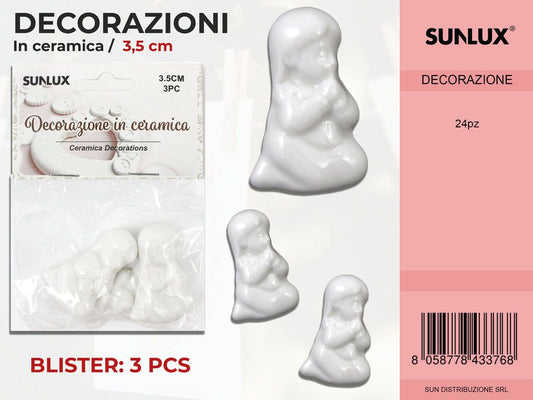 Dec. in Ceramica Angelo 3PC-3.5CM