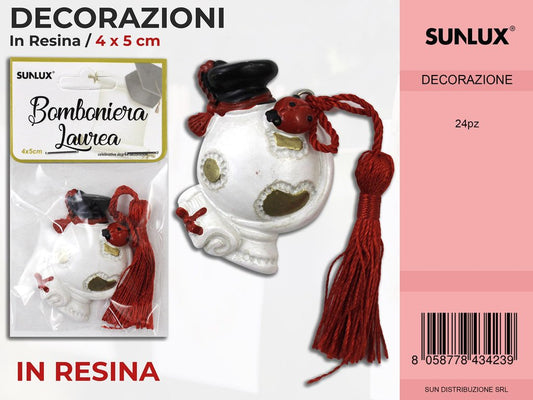 Bomboniera in Resina Laurea 4*5CM
