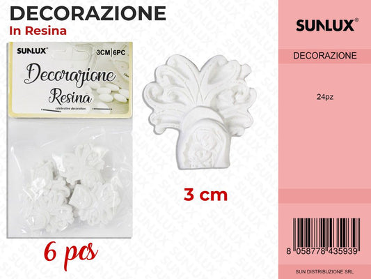 Dec. in Resina 6PCS-3CM