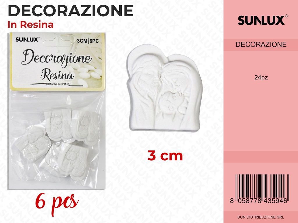 Dec. in Resina 6PCS-3CM