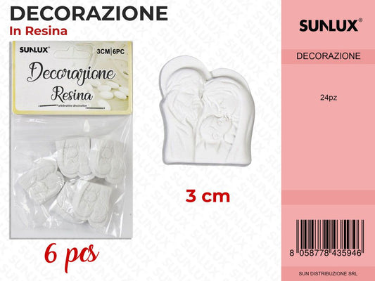 Dec. in Resina 6PCS-3CM