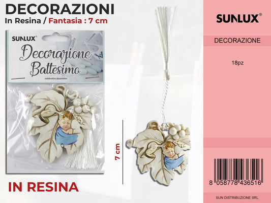 Dec. Battesimo Celeste in Resina Fant. 7CM