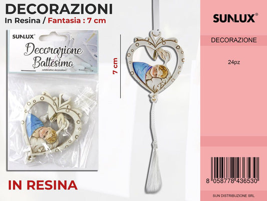 Dec. Battesimo Celeste in Resina Fant. 7CM