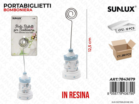 Portabiglietti per Bomb. Resina Cel. 12.5CM