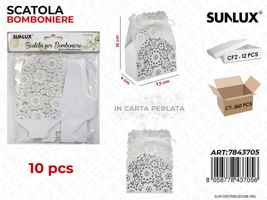 Scatola Bomb. Matrimonio 10PCS 7.5*10*4CM
