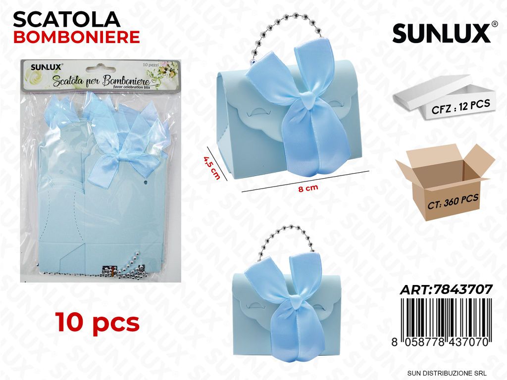 Scatola Bomb. Celeste 10PCS 8*4.5CM