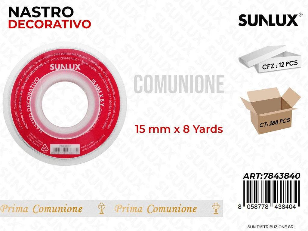 Nastro Dec. Prima Comunione 8Y*15MM