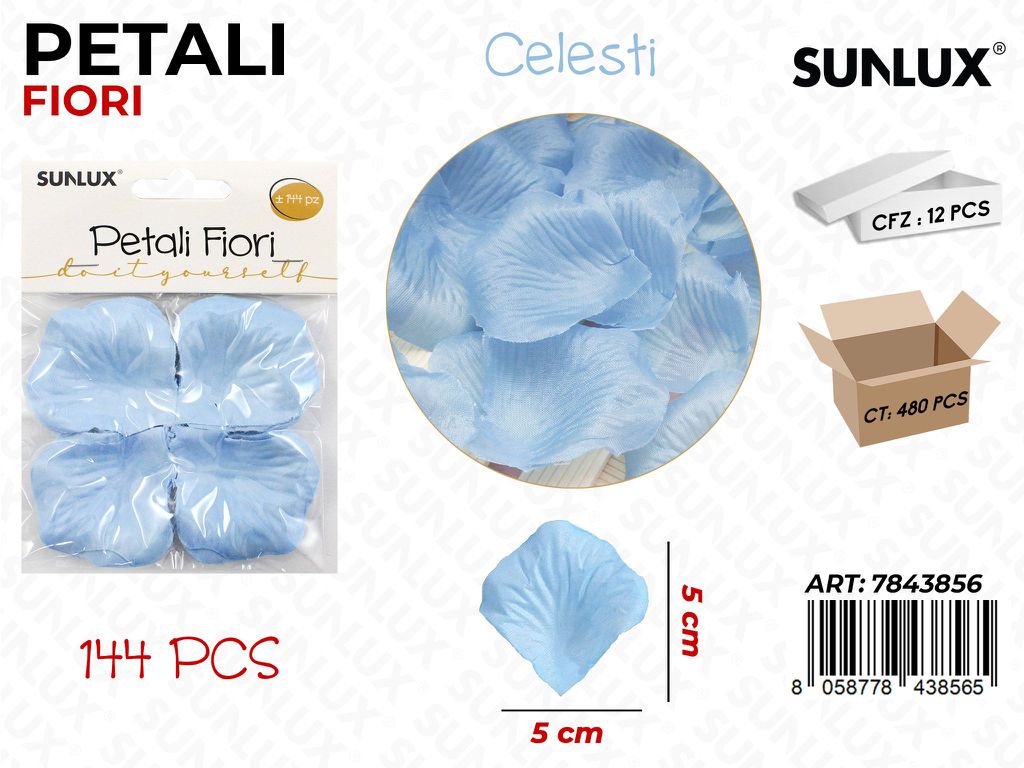 Petali Fiori Celeste 144PCS 5*5CM