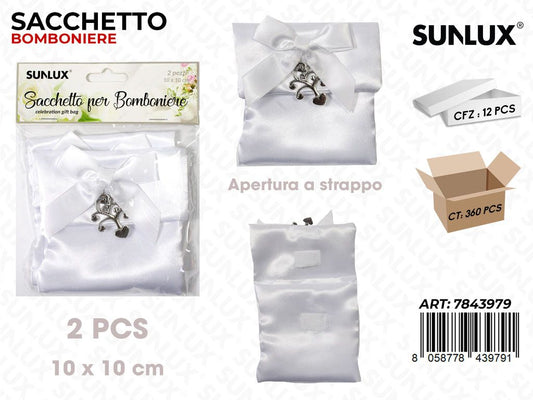 Sunlux Sacchetto Bomb. Bia. 2PCS 10*10CM