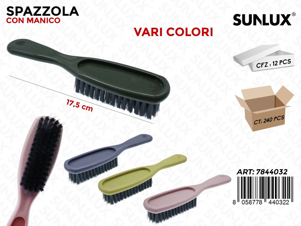 Sunlux Spazzola c/Manico 17.5CM Ass.