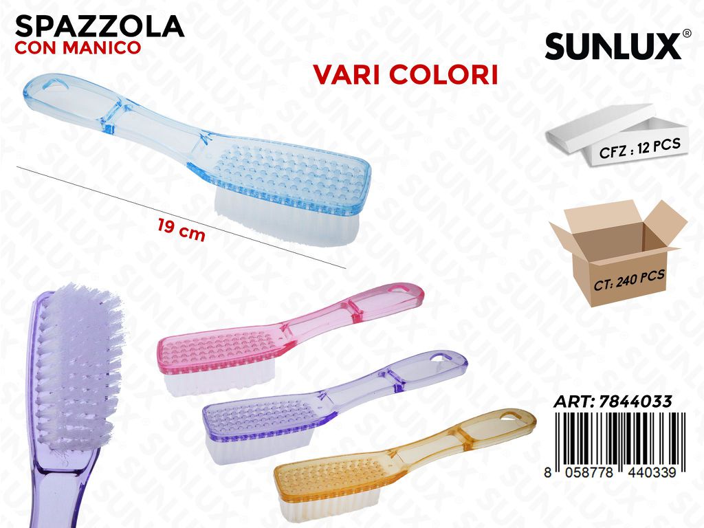 Sunlux Spazzola c/Manico 19CM Ass.