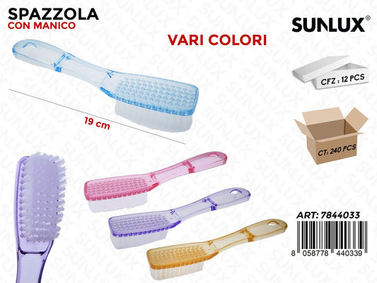 Sunlux Spazzola c/Manico 19CM Ass.