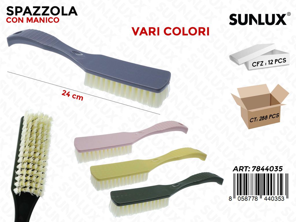 Sunlux Spazzola c/Manico 24CM Ass.