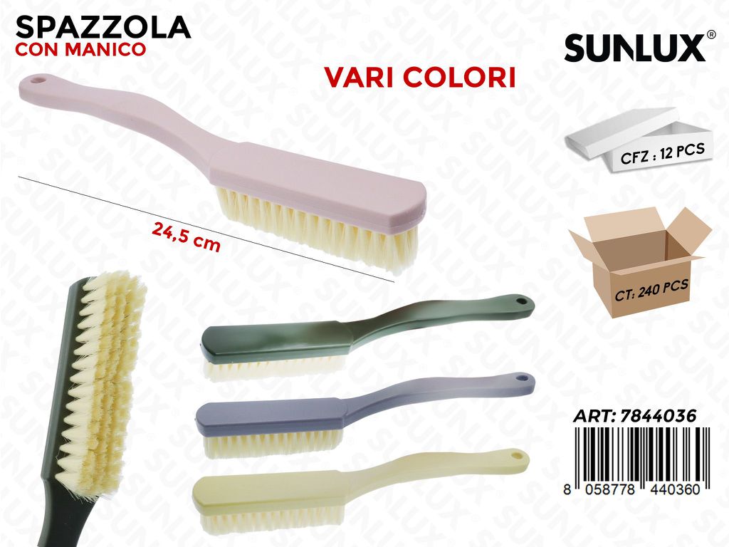 Sunlux Spazzola c/Manico 24.5CM Ass.