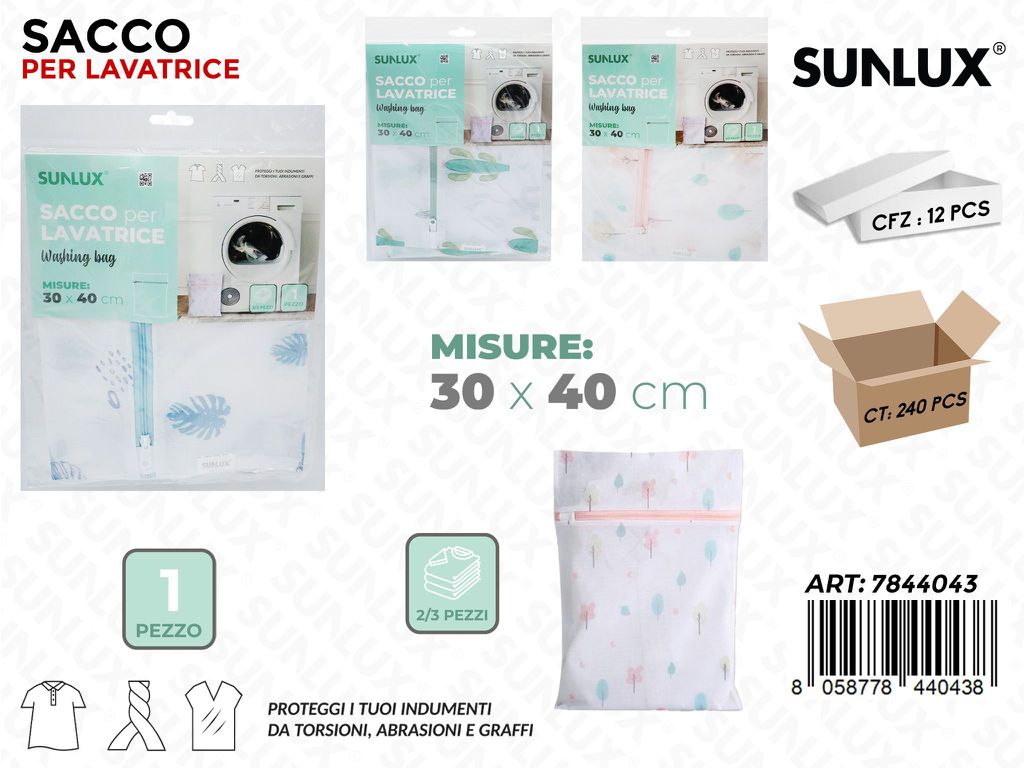 Sunlux Sacco per Lavatrice 30*40CM Ass.