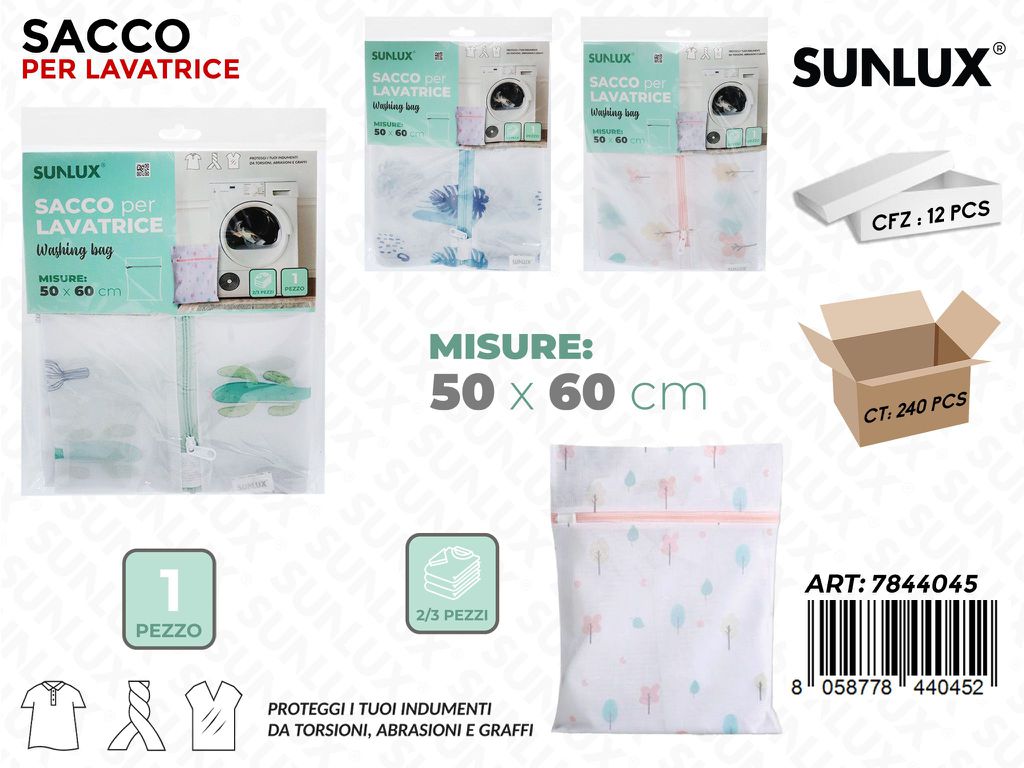 Sunlux Sacco per Lavatrice 50*60CM Ass.